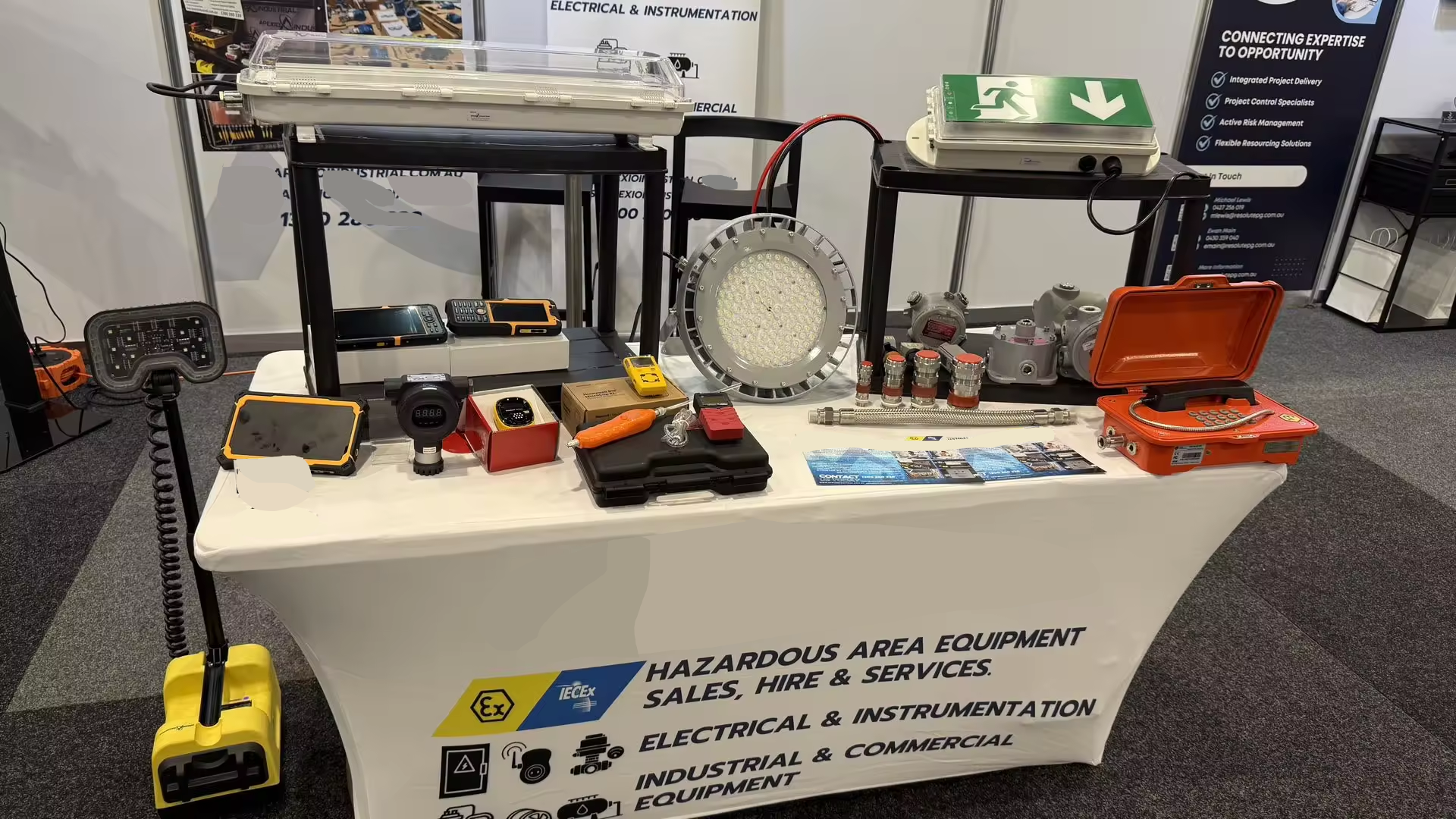 澳大利亚——矿产资源大国借展会展示我司防爆电话实力