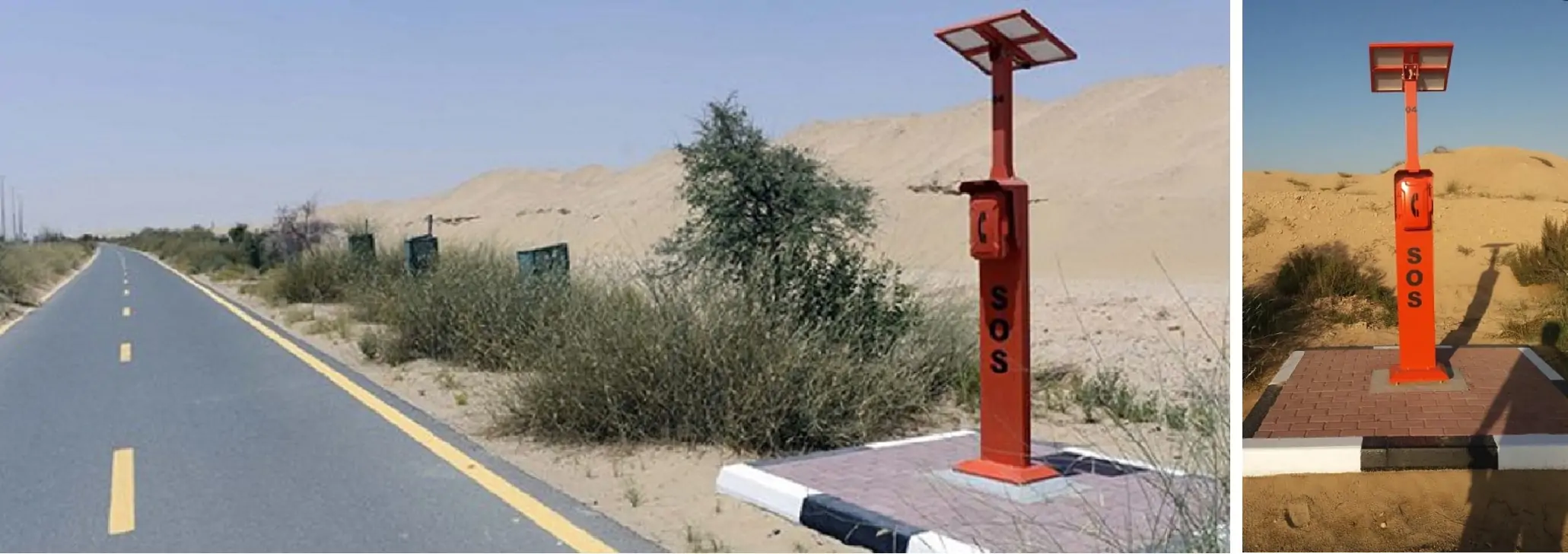 The Al Qudra cycling track in the Seih Al Salam desert