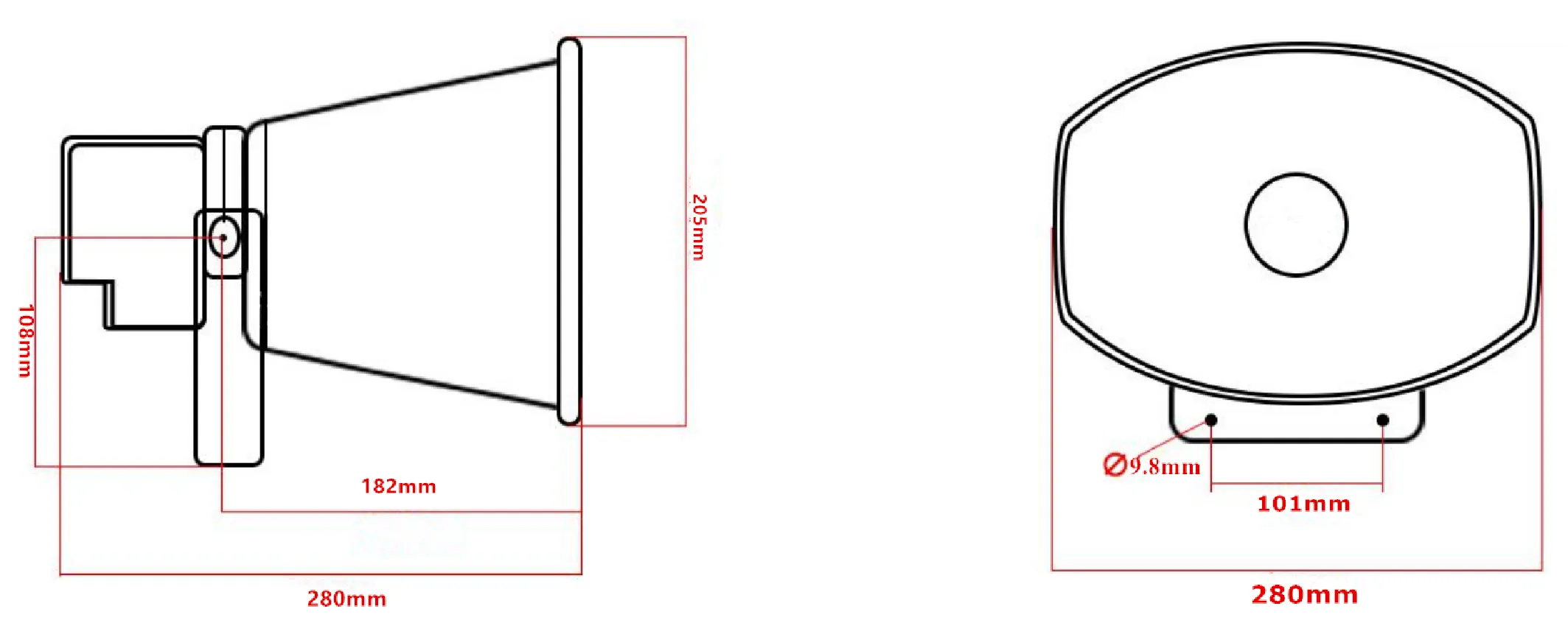 JRSP-SIP-01 Dimensions